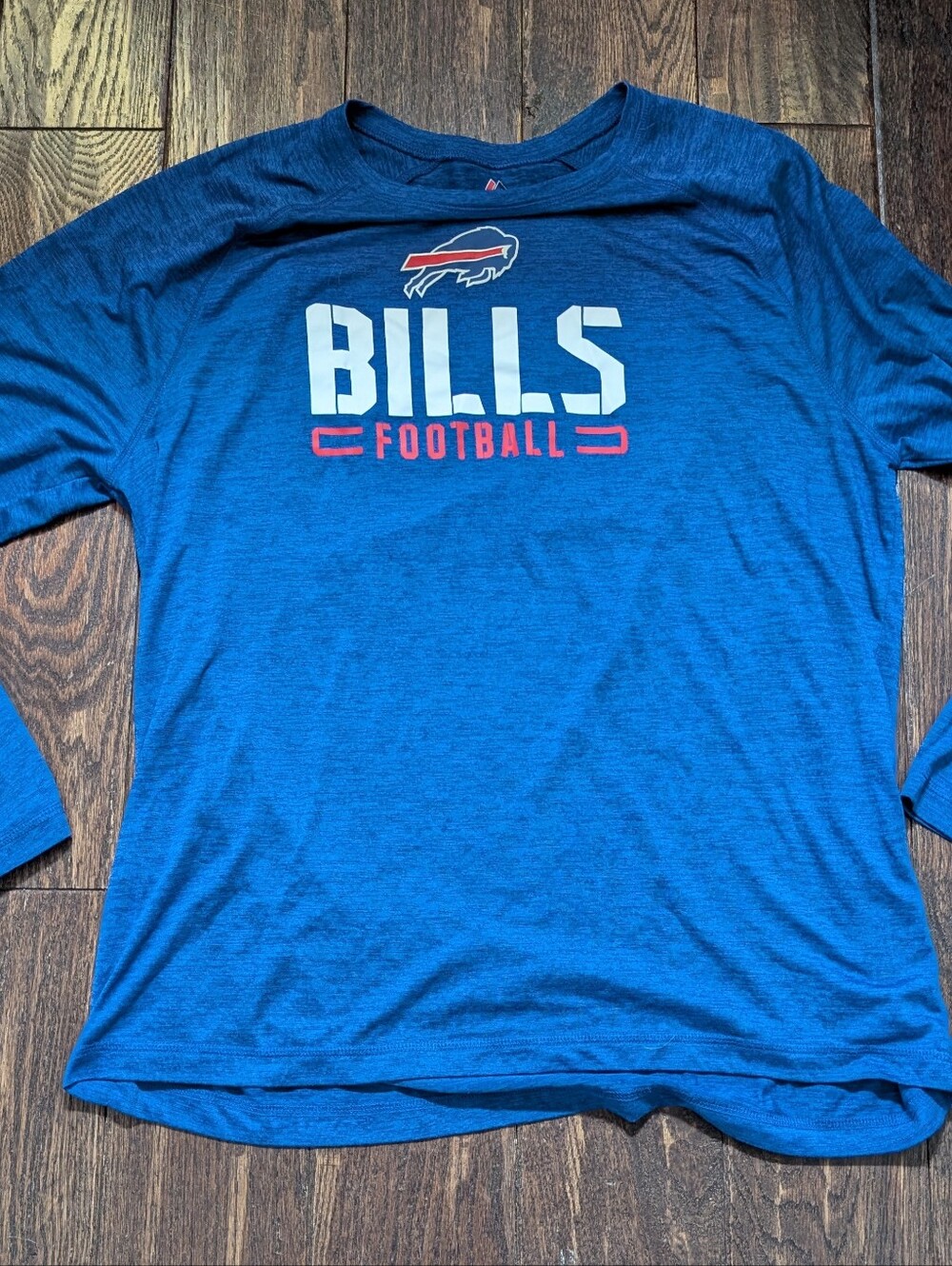 Majest NFL Buffalo Bills Long Sleeve Athletic Tee Blue - Picture 4 of 8
